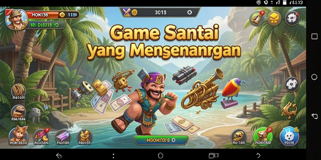 Screenshot HOKI138 menampilkan gameplay penuh warna dan interaktif.