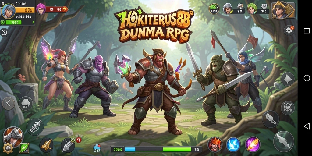 Tampilan grafik dan gameplay menarik HOKITERUS88 dalam aksi RPG.