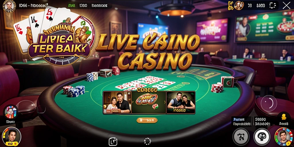 Tampilan gameplay Live Casino yang menarik dan interaktif di ID66.