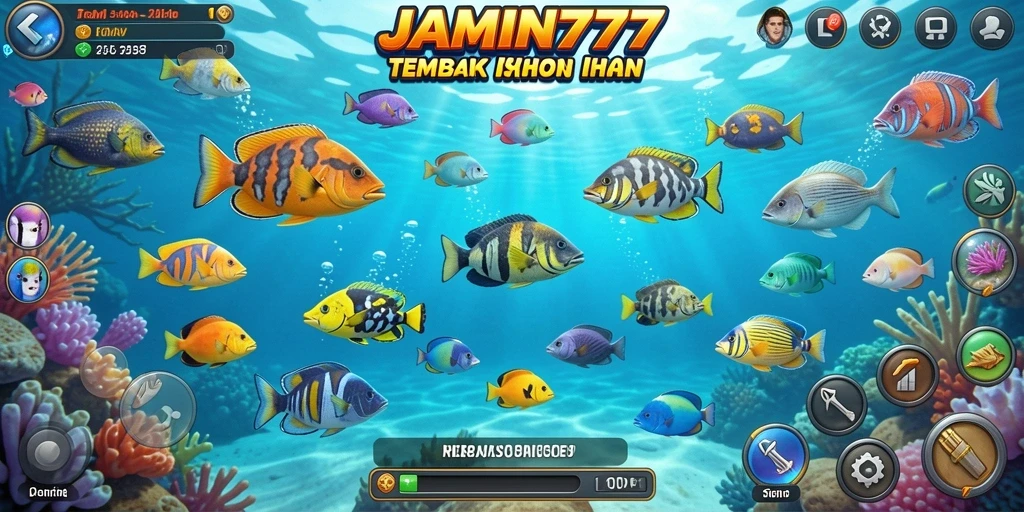 Tampilan menyenangkan saat menembak ikan di JAMIN777.