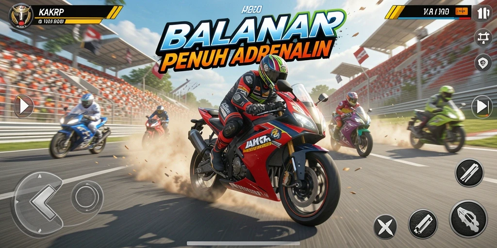 Tampilan gameplay KAKRP yang seru dan menegangkan.