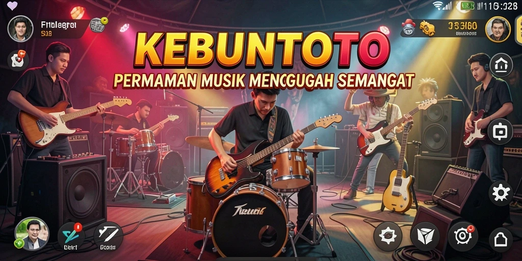 Tampilan menarik saat gameplay KEBUNTOTO dengan musik yang menyenangkan.