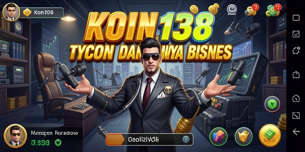 Screenshot KOIN138 menampilkan gameplay seru dalam membangun bisnis.