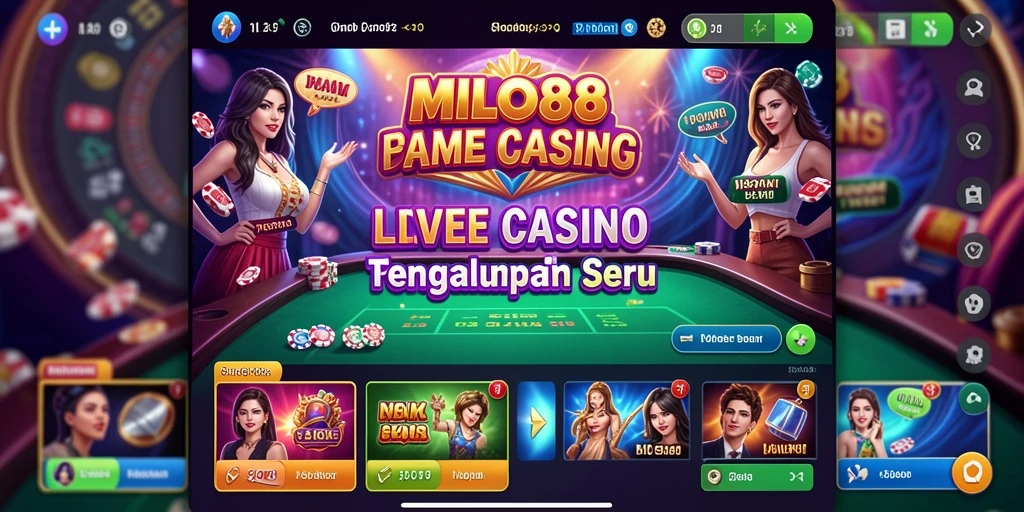 Gameplay Live Casino yang intens dan interaktif di MILO88.