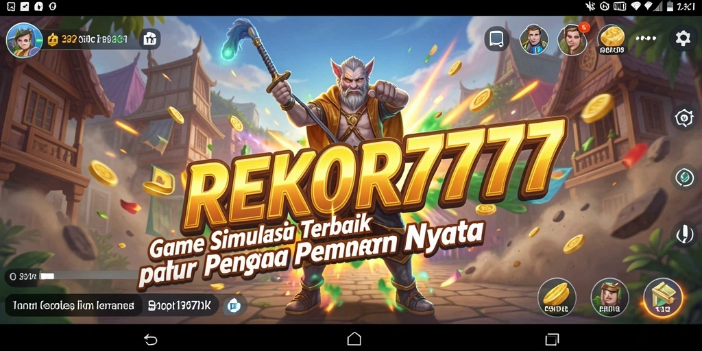 Tampilan gameplay menarik dari REKOR777 yang menggambarkan aksi simulasi.