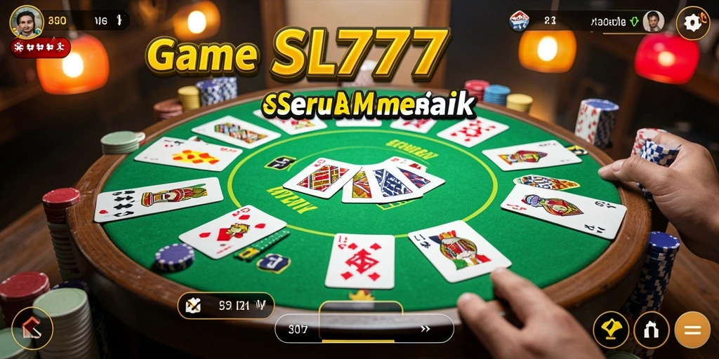Tampilan gameplay Gaple yang menegangkan dan seru di SL777.