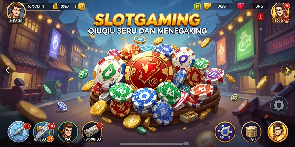 Gameplay seru SLOTGAMING yang menampilkan aksi QiuQiu yang penuh strategi.