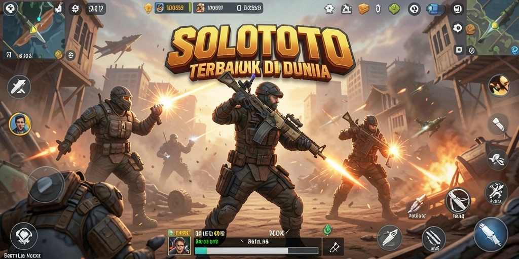 Tampilan gameplay seru dalam SOLOTOTO, penuh aksi dan strategi.
