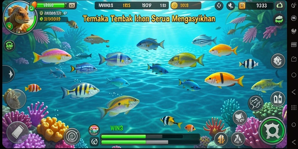Gameplay seru menembak ikan dengan grafis yang menawan.