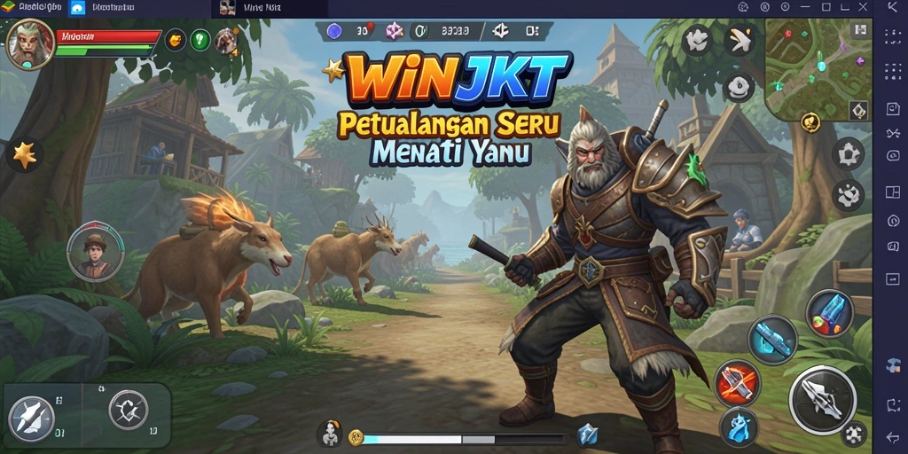 Gameplay WINJKT yang menakjubkan saat petualangan berlangsung.