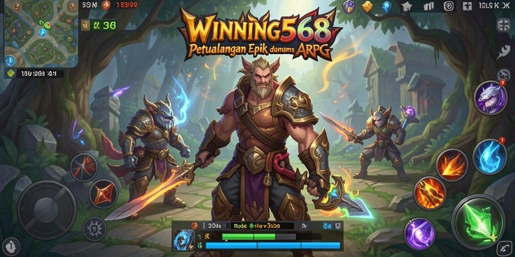 Tampilan gameplay seru dalam WINNING568 dengan aksi ARPG yang mendebarkan.